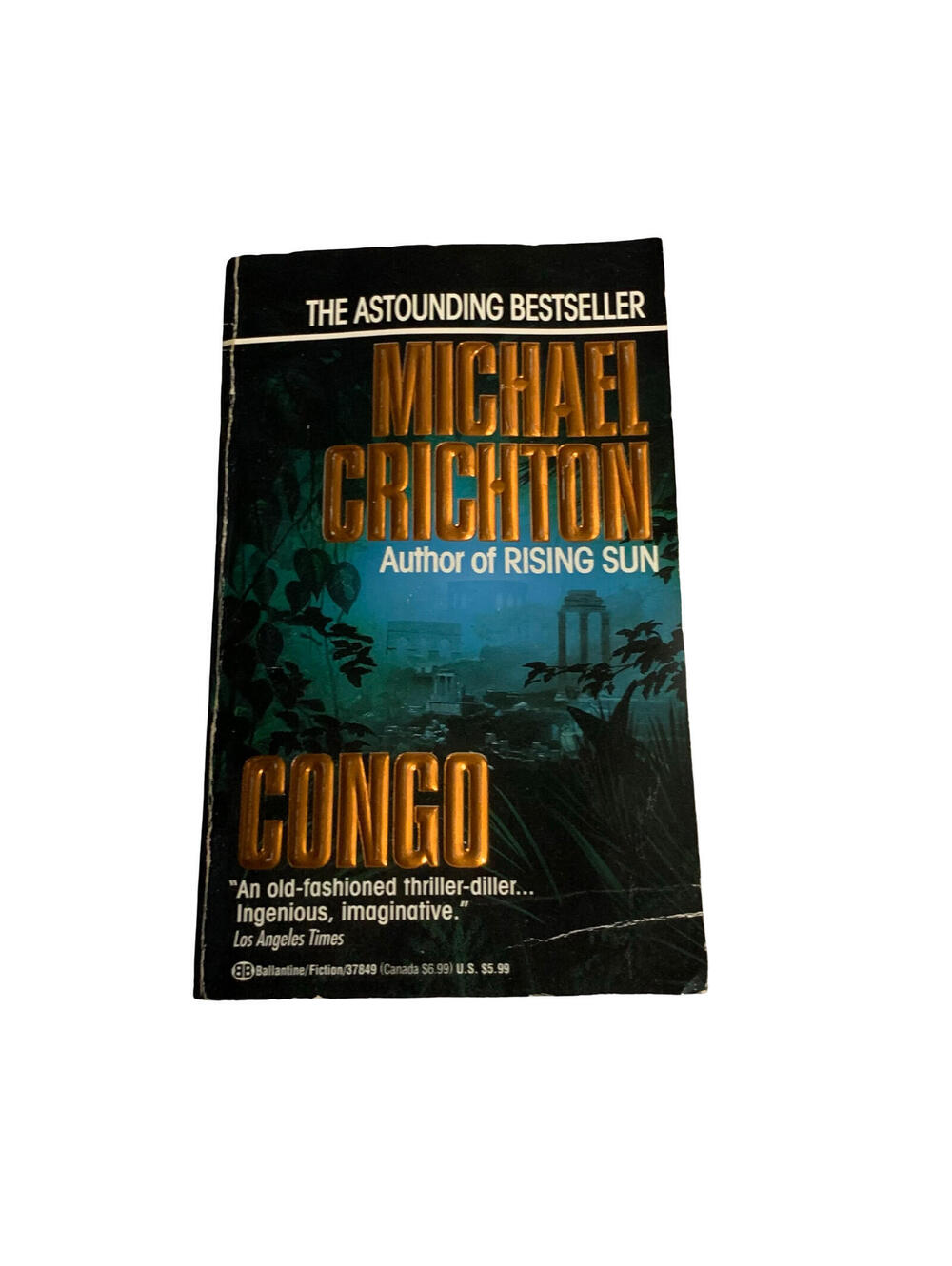 Congo by Michael Crichton Paperback Novel Thriller Adventure Ballantine